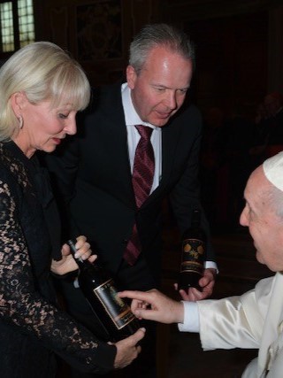 Trinitas Wines with Pope Francis
